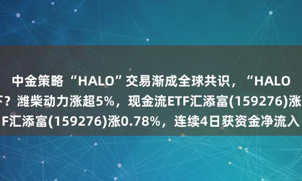 中金策略 “HALO”交易渐成全球共识，“HALO”自动档指数了解一下？潍柴动力涨超5%，现金流ETF汇添富(159276)涨0.78%，连续4日获资金净流入